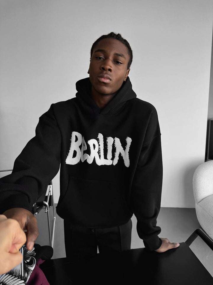 Oversize Berlin "Sumpf" Hoodie - Czarny