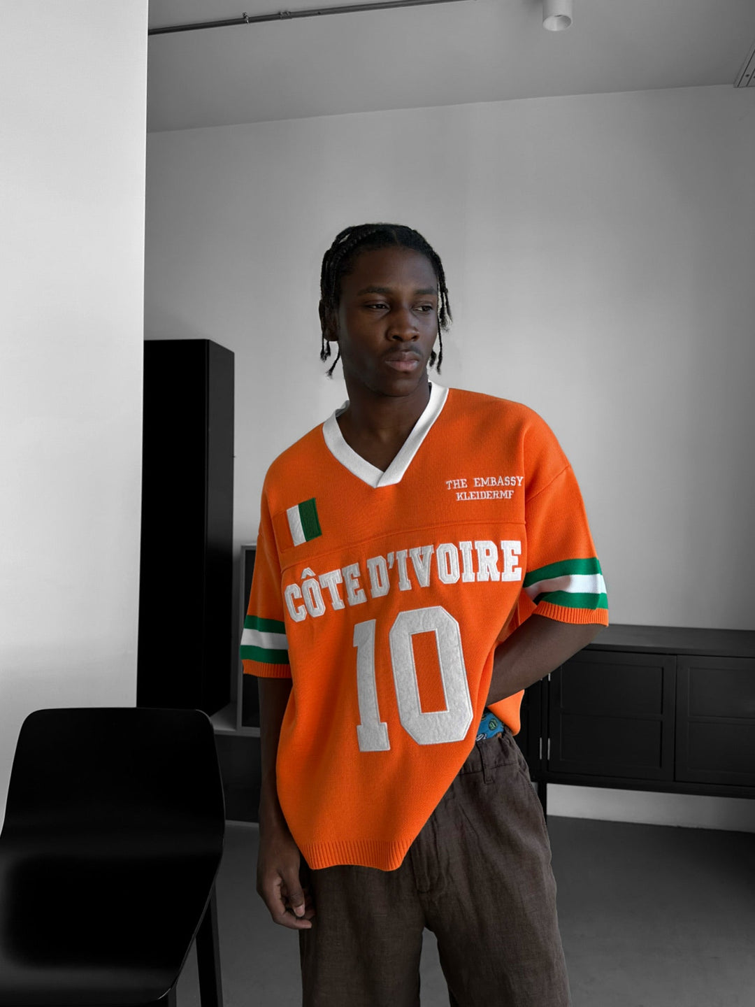 Oversize T-shirt Côte d’Ivoire - Pomarańczowy