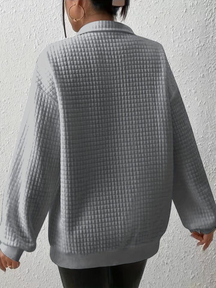 Swobodny zamek 1/4 sweter