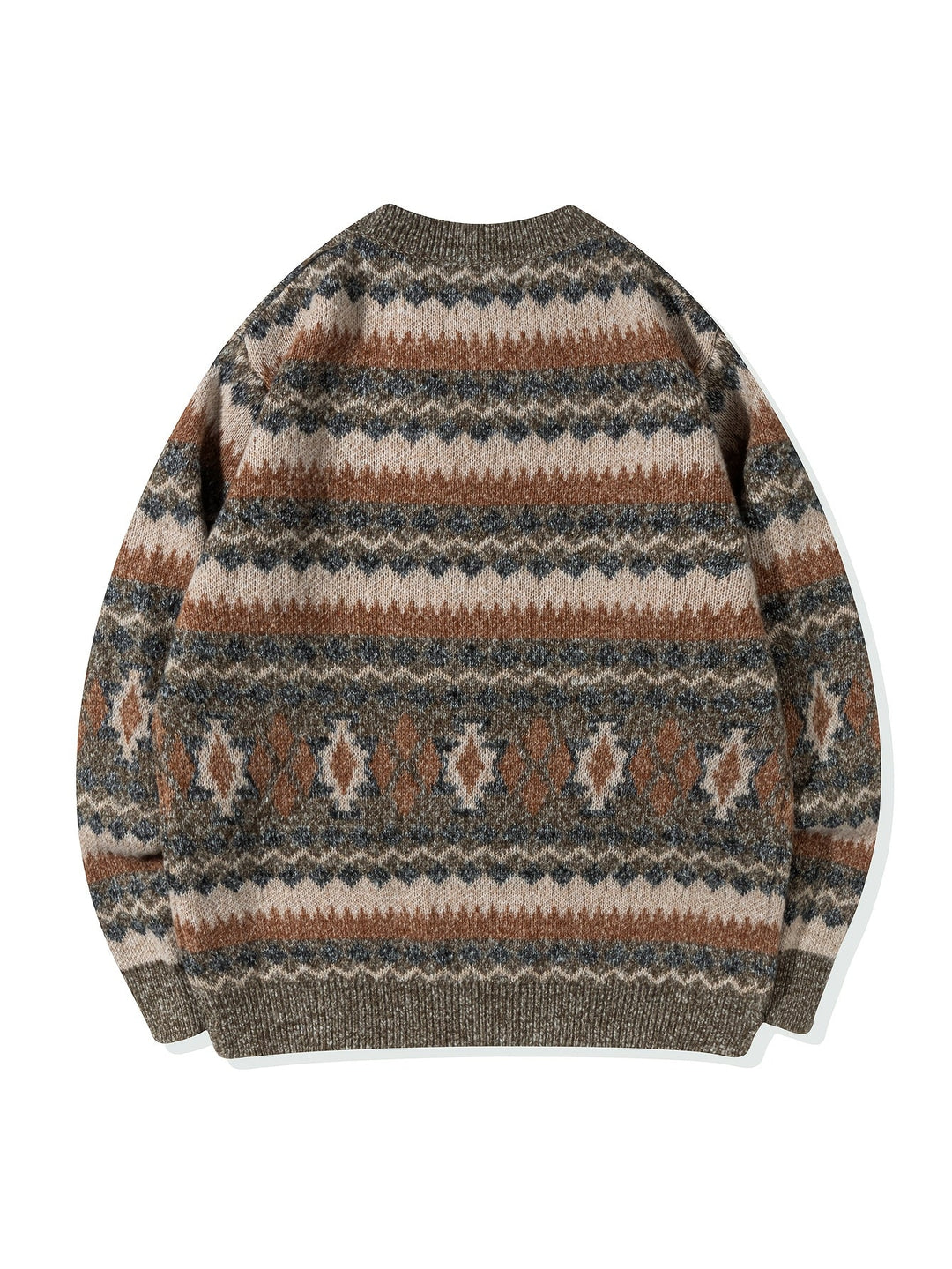 Tradycyjny wzorzysty sweter