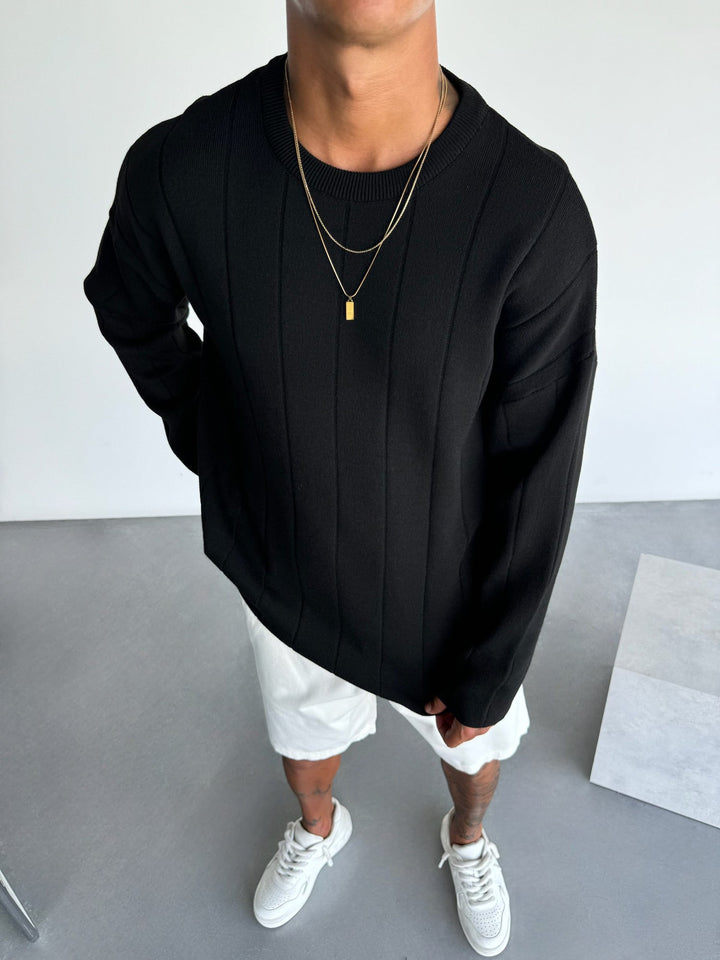 Sweter Oversize - Czarny