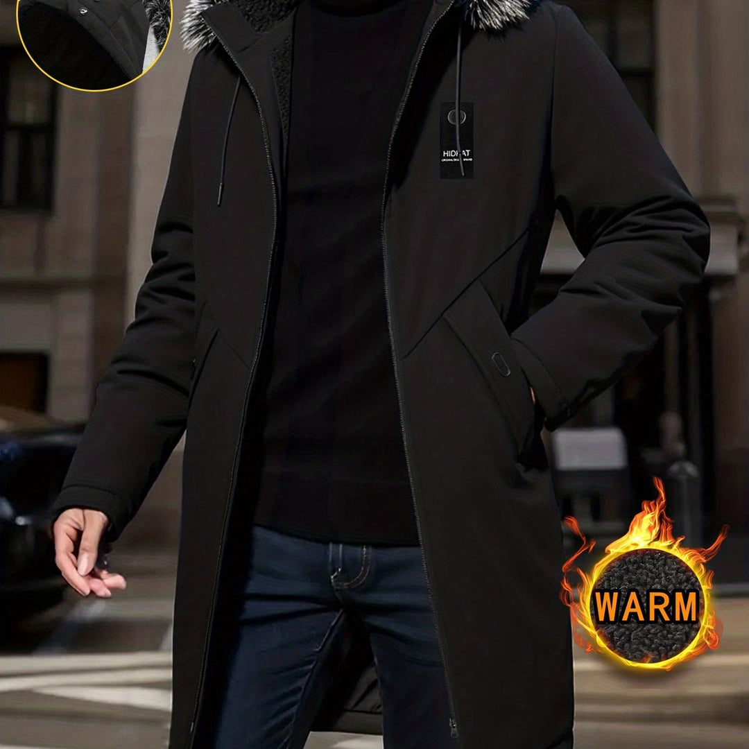 Z kapturem Mid-Length parka kurtka