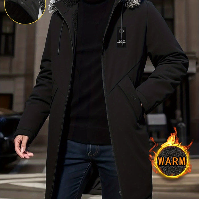 Z kapturem Mid-Length parka kurtka