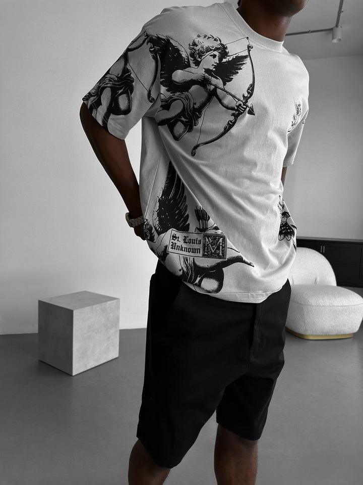 T-Shirt Oversize Guardian Angels - Szary