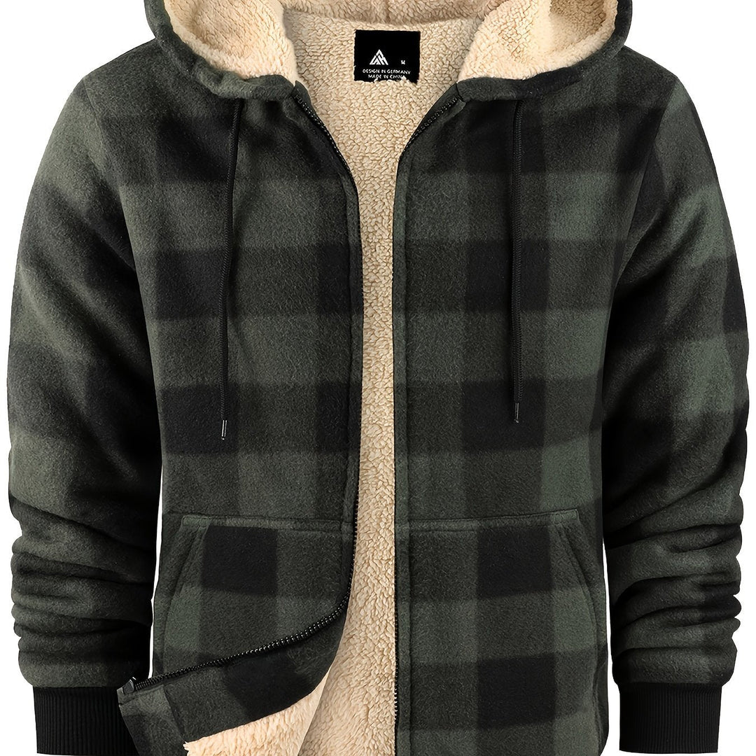 Przytulny z kapturem Zip-Up kurtka
