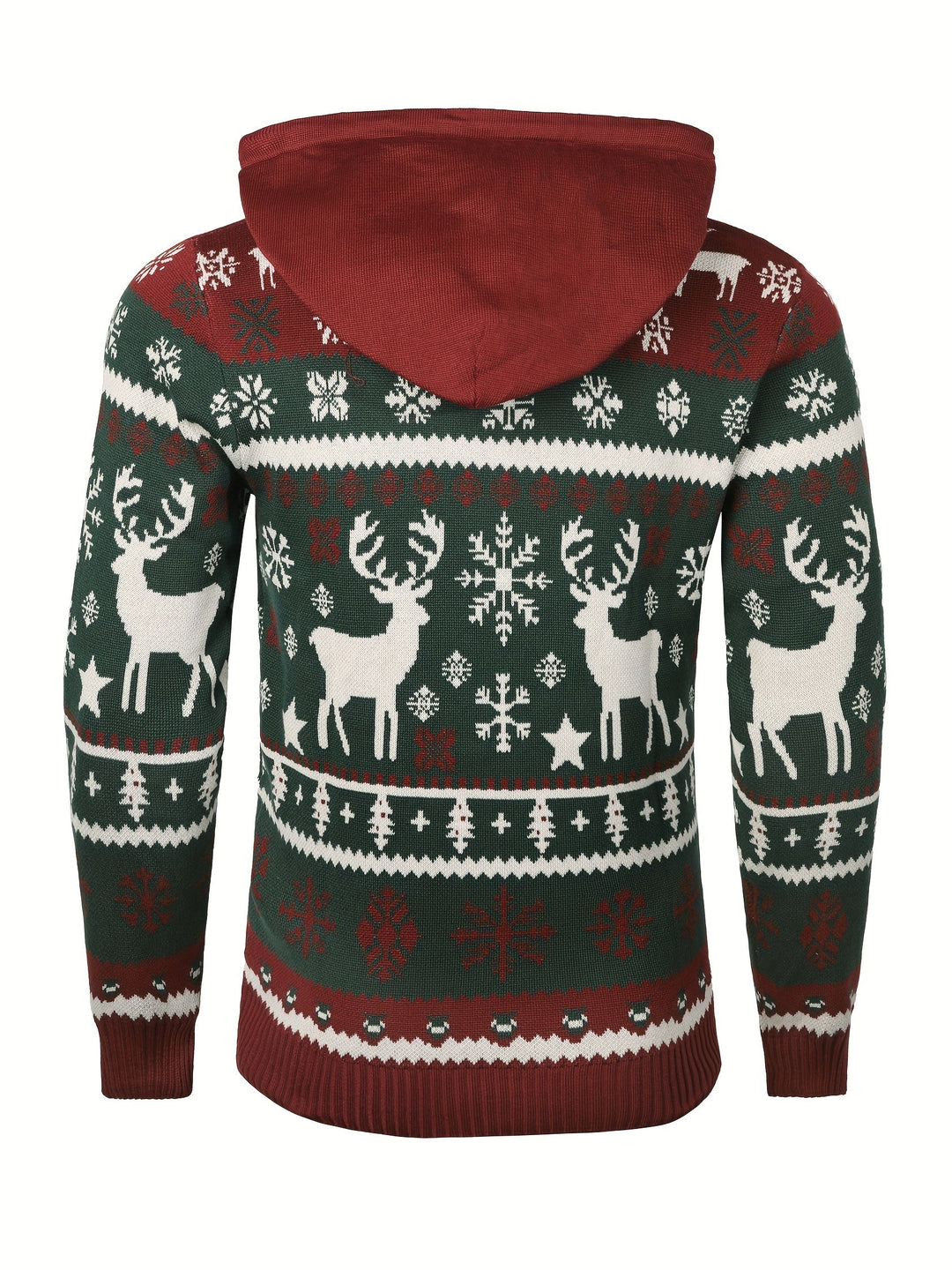 Christmas z kapturem sweter