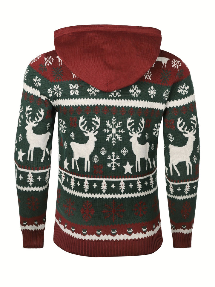 Christmas z kapturem sweter