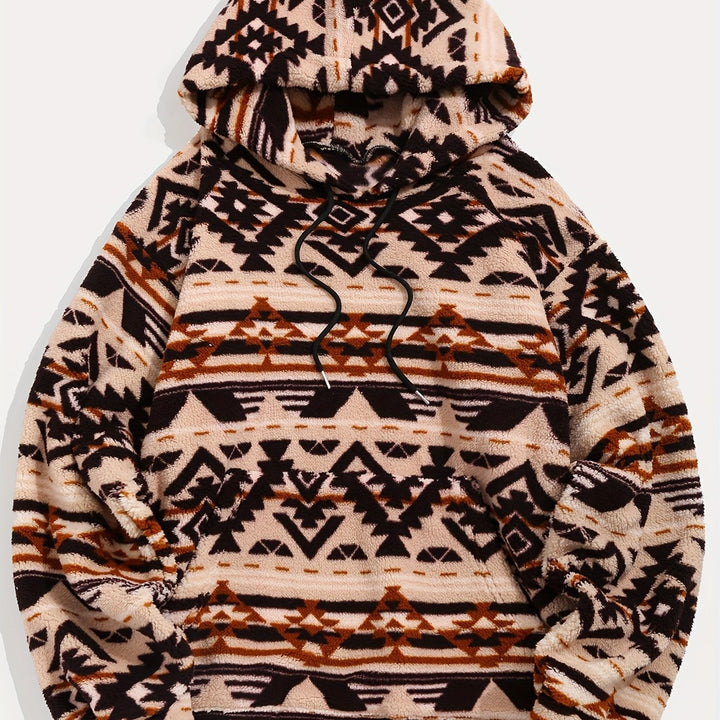Wzorzysty bluza z kapturem