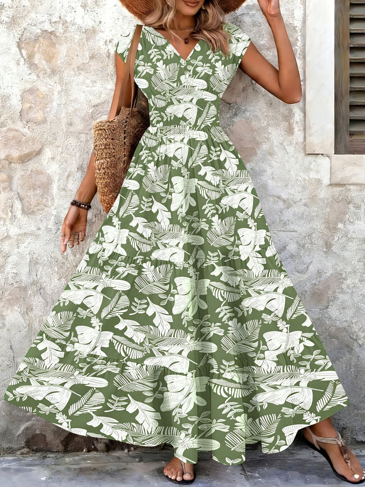 Zwiewny boho sukienka maxi
