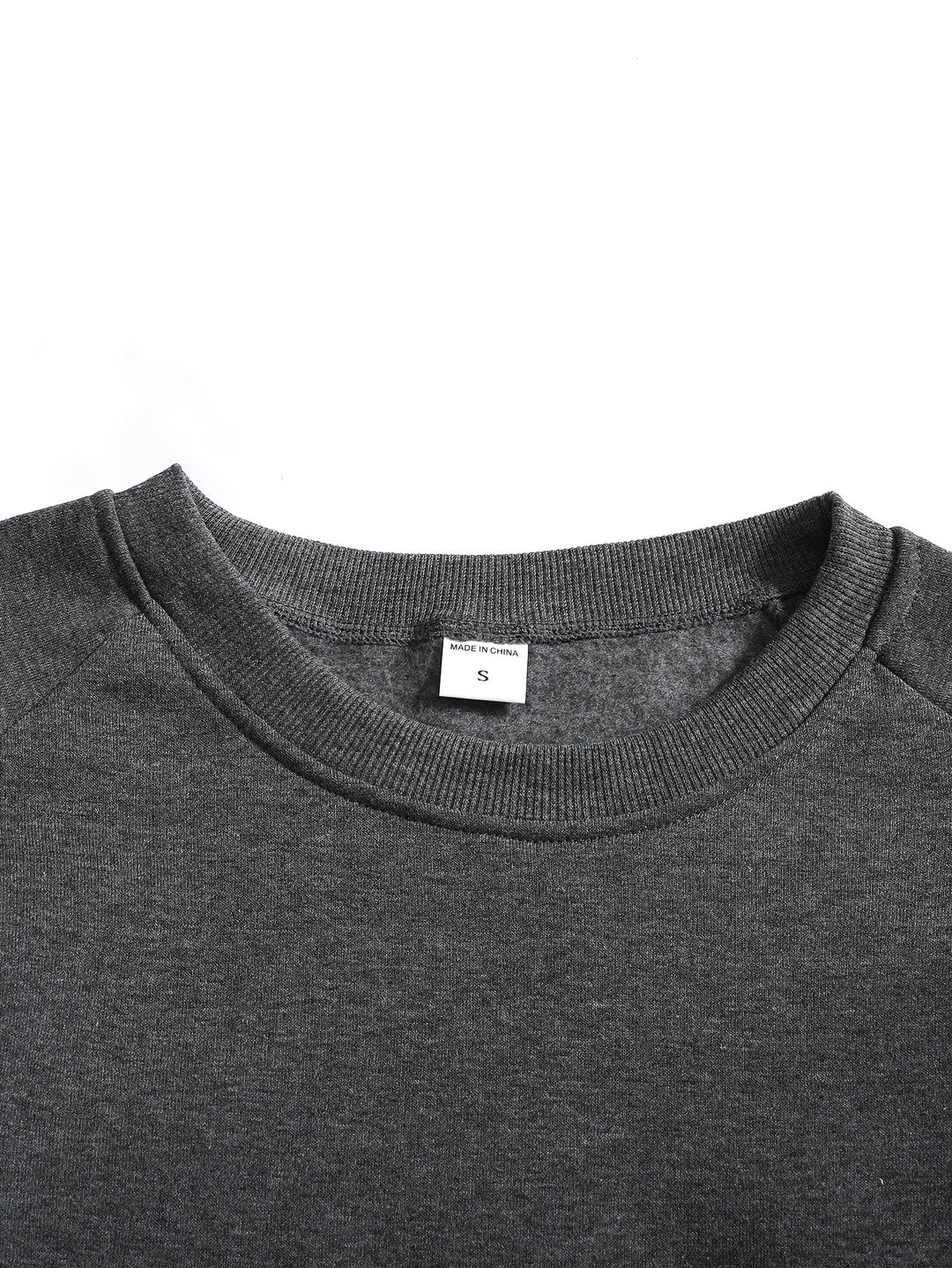 Klasyczny Raglan bluza z okrągłym dekoltem