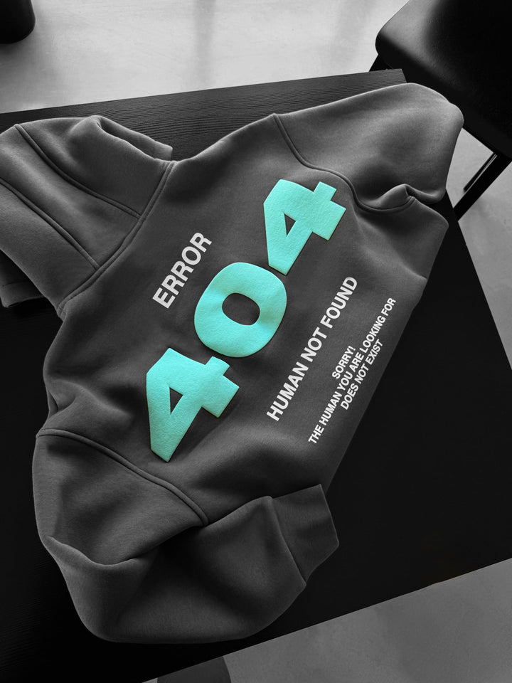 Oversize 404 Hoodie - Antracyt