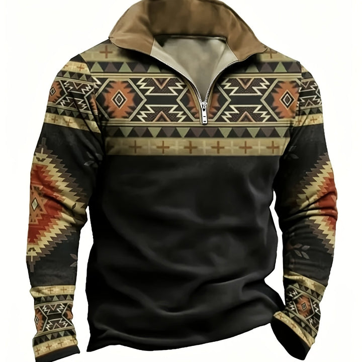 Southwestern zamek 1/2 sweter