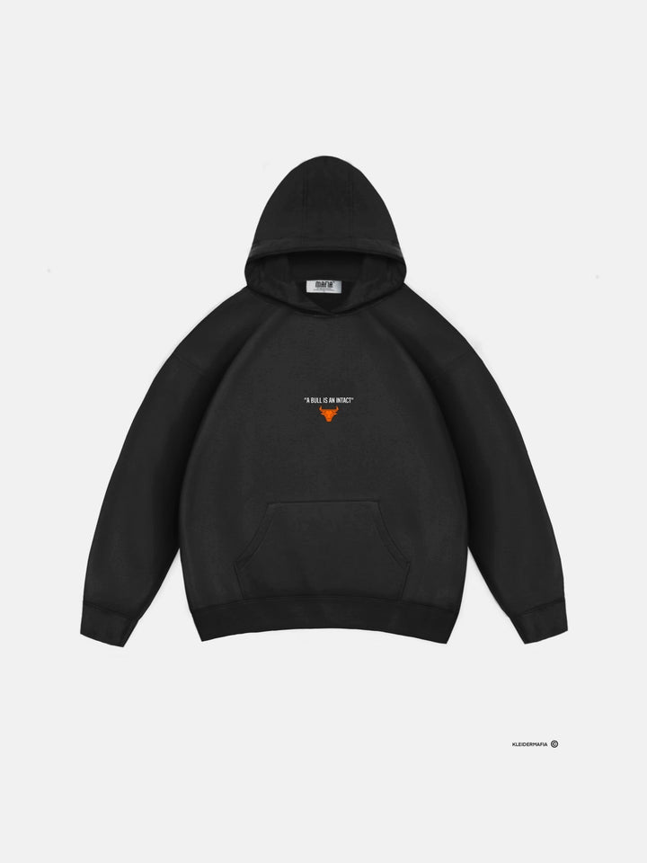 Oversize Bull Hoodie - Czarny