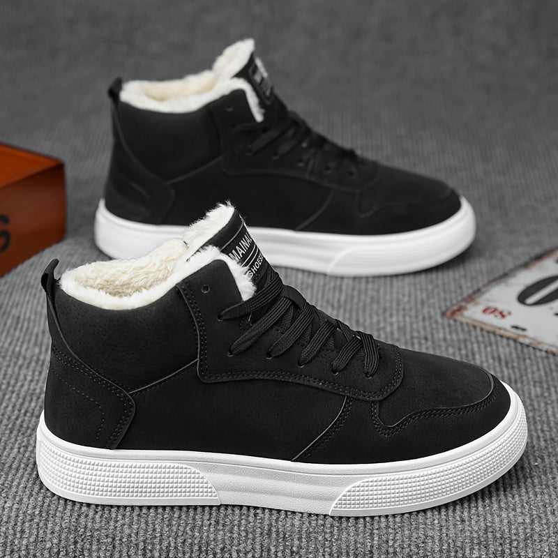 Ciepły-Lined wysokie sneakersy