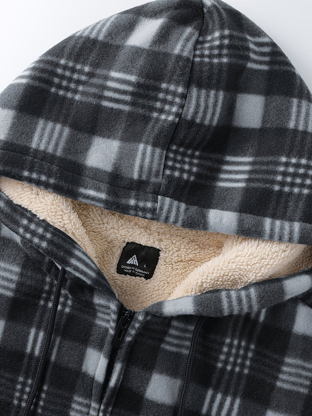 Przytulny z kapturem Zip-Up kurtka