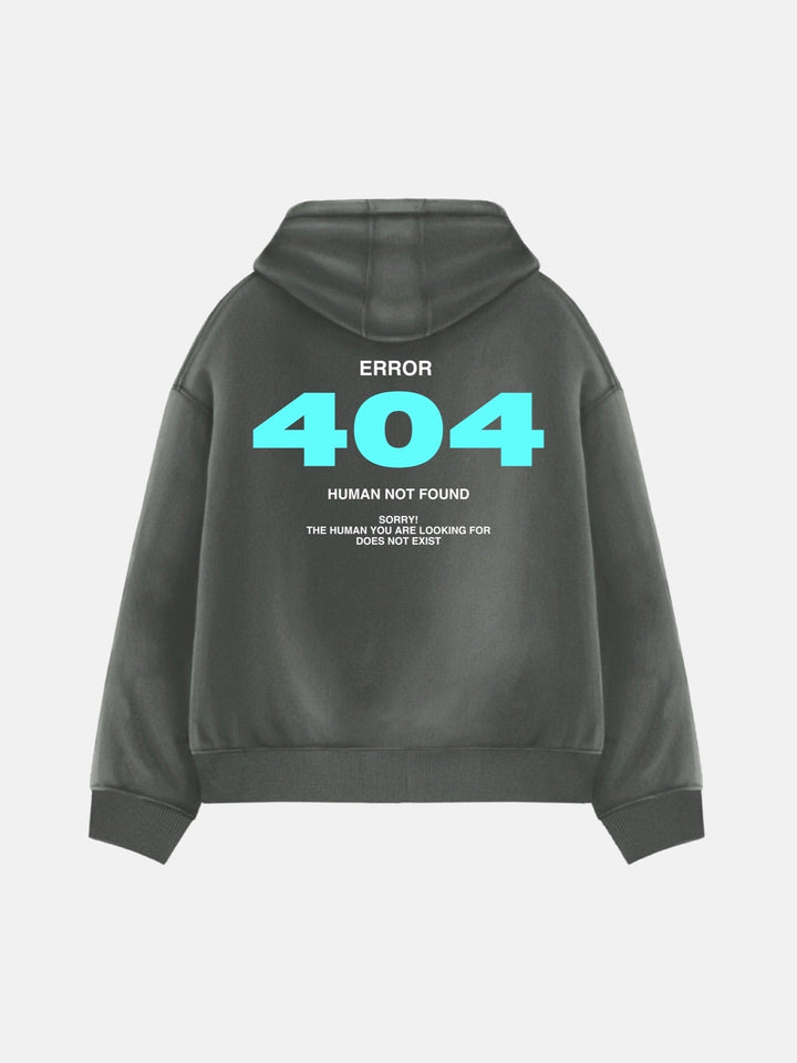 Oversize 404 Hoodie - Antracyt