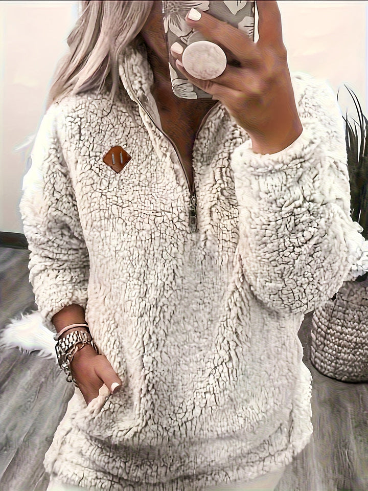 Przytulny zamek 1/2 sweter