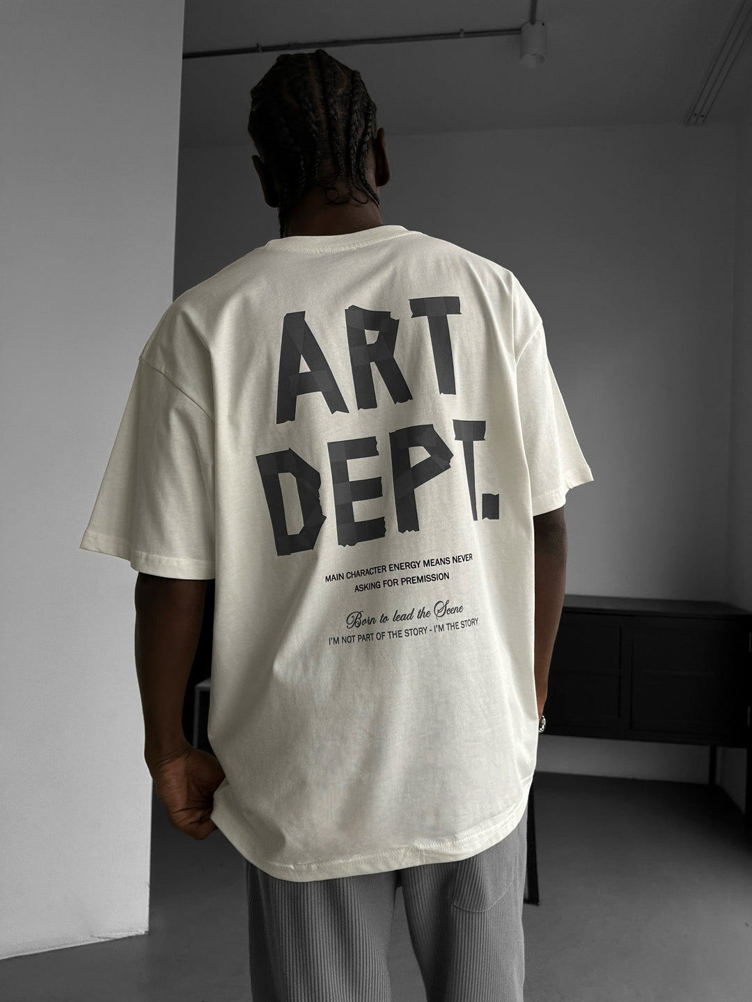 T-shirt Oversize Art Dept. - Ecru