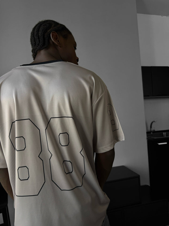Oversize Varsity Mafia T-Shirt - Kamień
