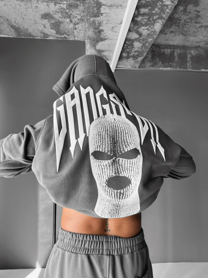 Oversize Gangster Hoodie - Antracyt