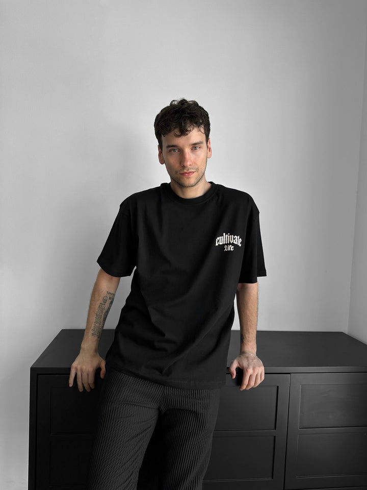 T-shirt Oversize Cultivate - Czarny