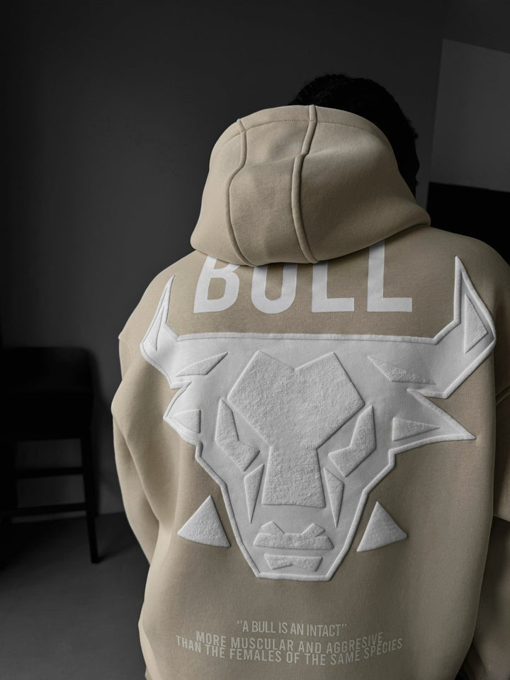 Oversize Bull Hoodie - Bleached Sand