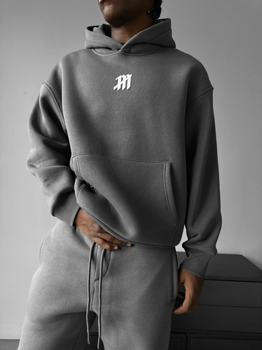 Oversize Mouse Hoodie - Antracyt