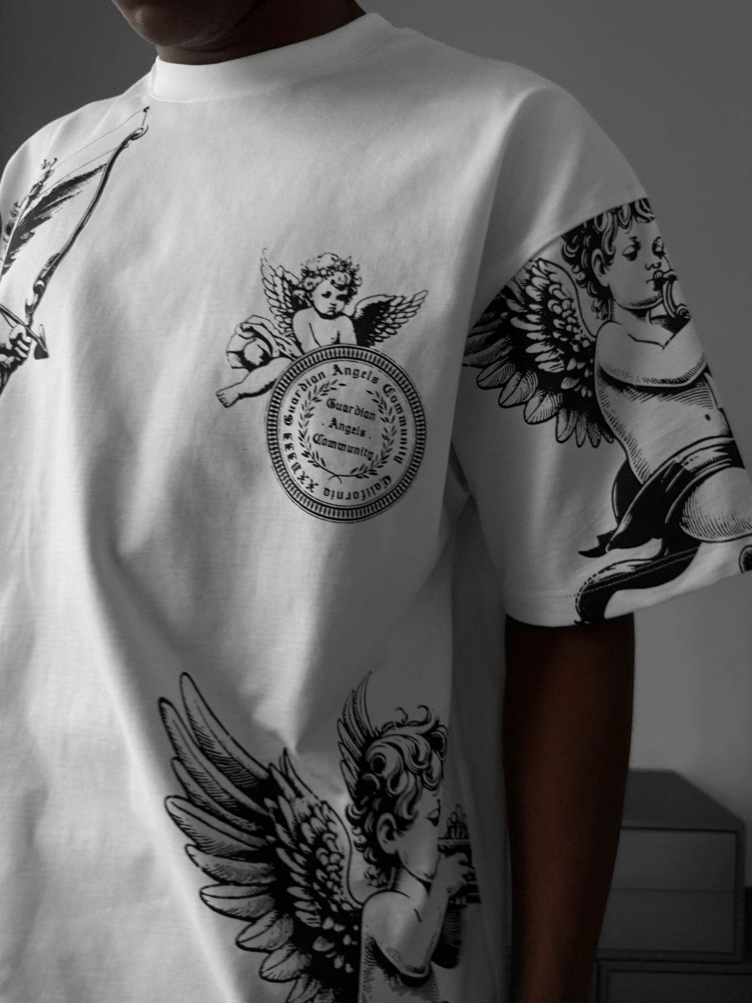 T-shirt Oversize Guardian Angels - Ecru