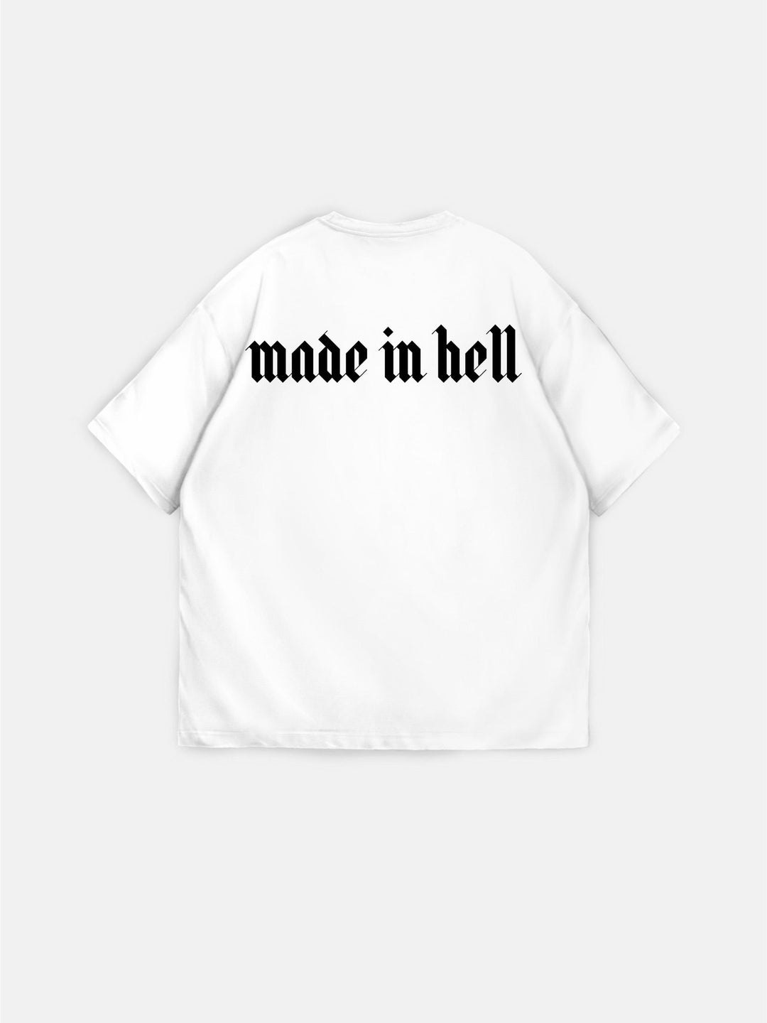 T-shirt Oversize Made in Hell - Ecru