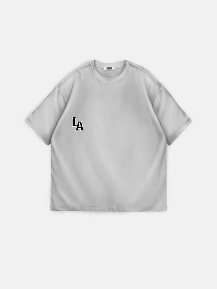 Oversize L.A T-shirt - Szary