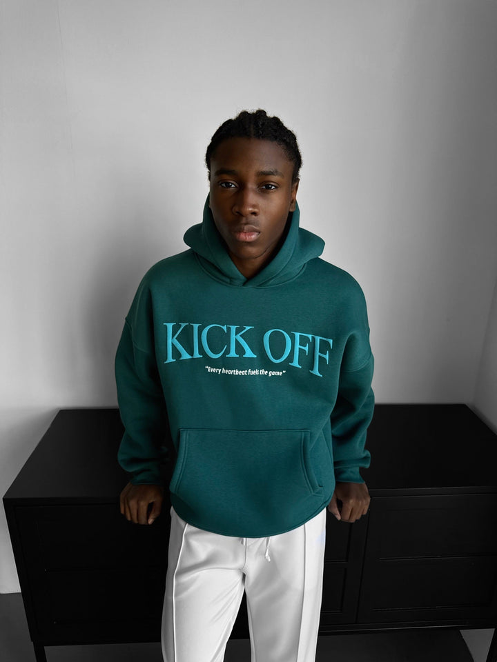 Oversize "KICK OFF" Hoodie - Morska Moszcz