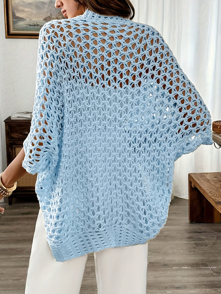 Otwarty-przedni Batwing kardigan