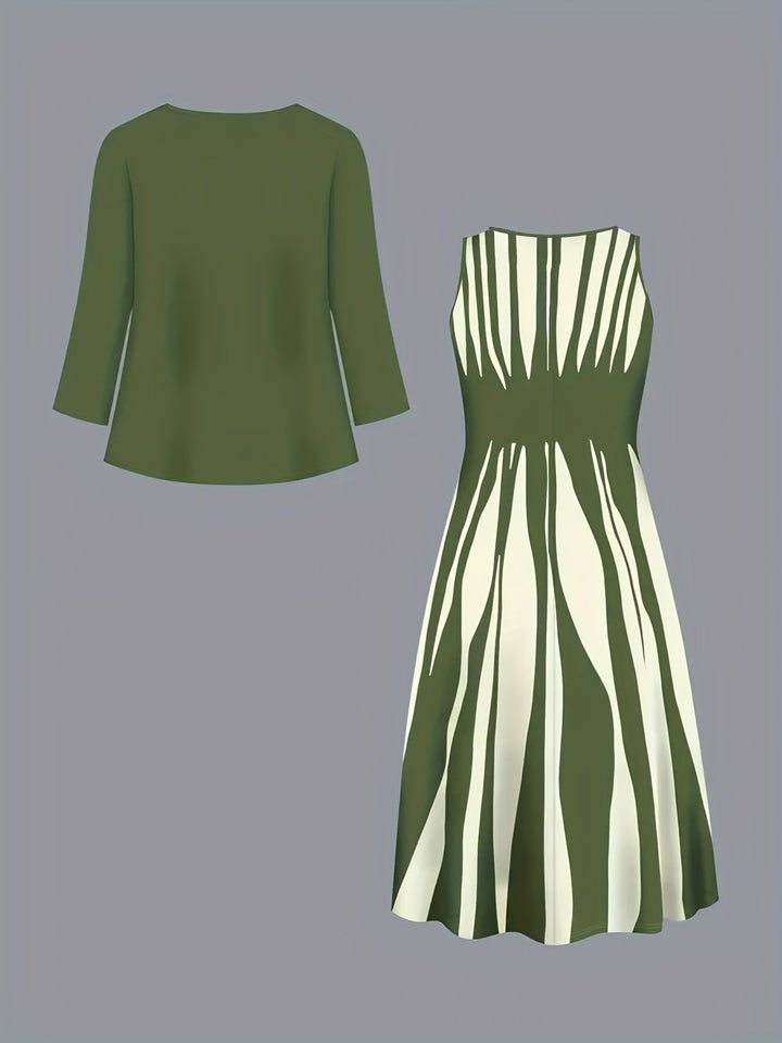 Two-Piece elegancki sukienka zestaw
