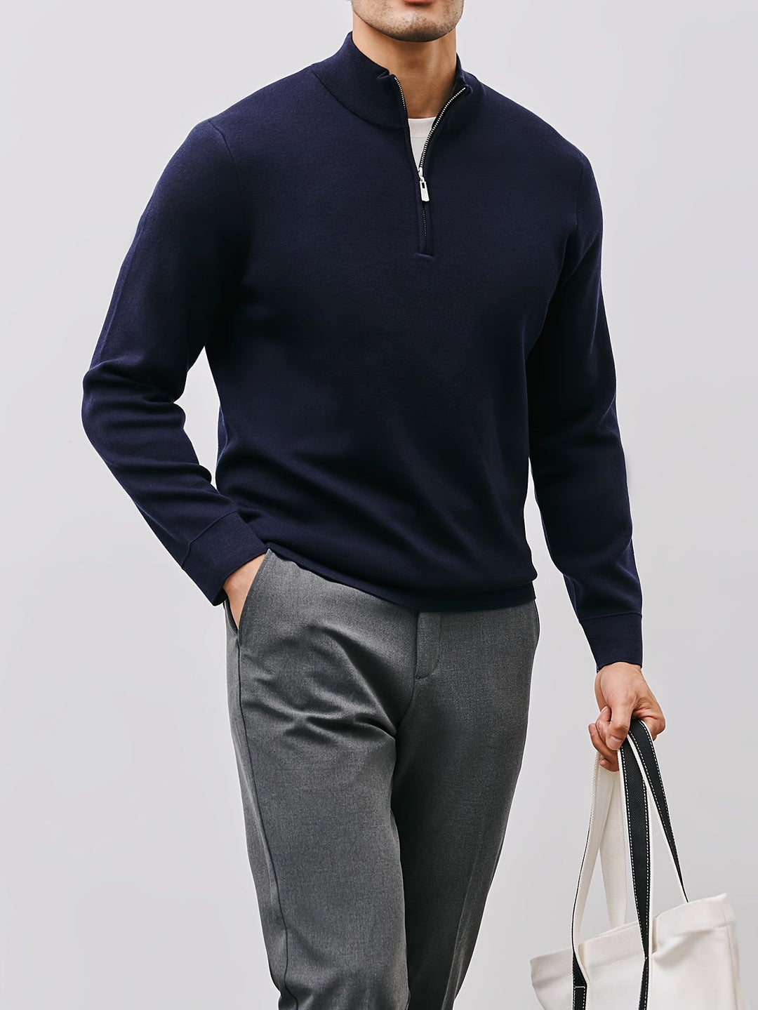 Elegancki zamek 1/4 sweter