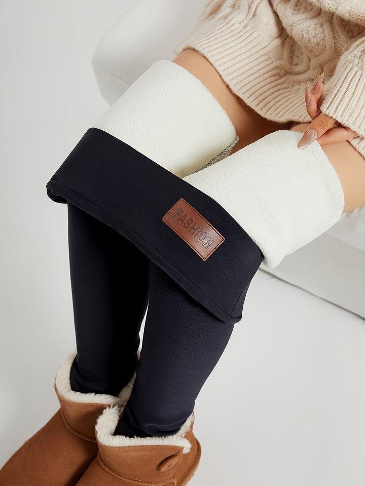 Wysoki-talia przytulny zimowy Leggings