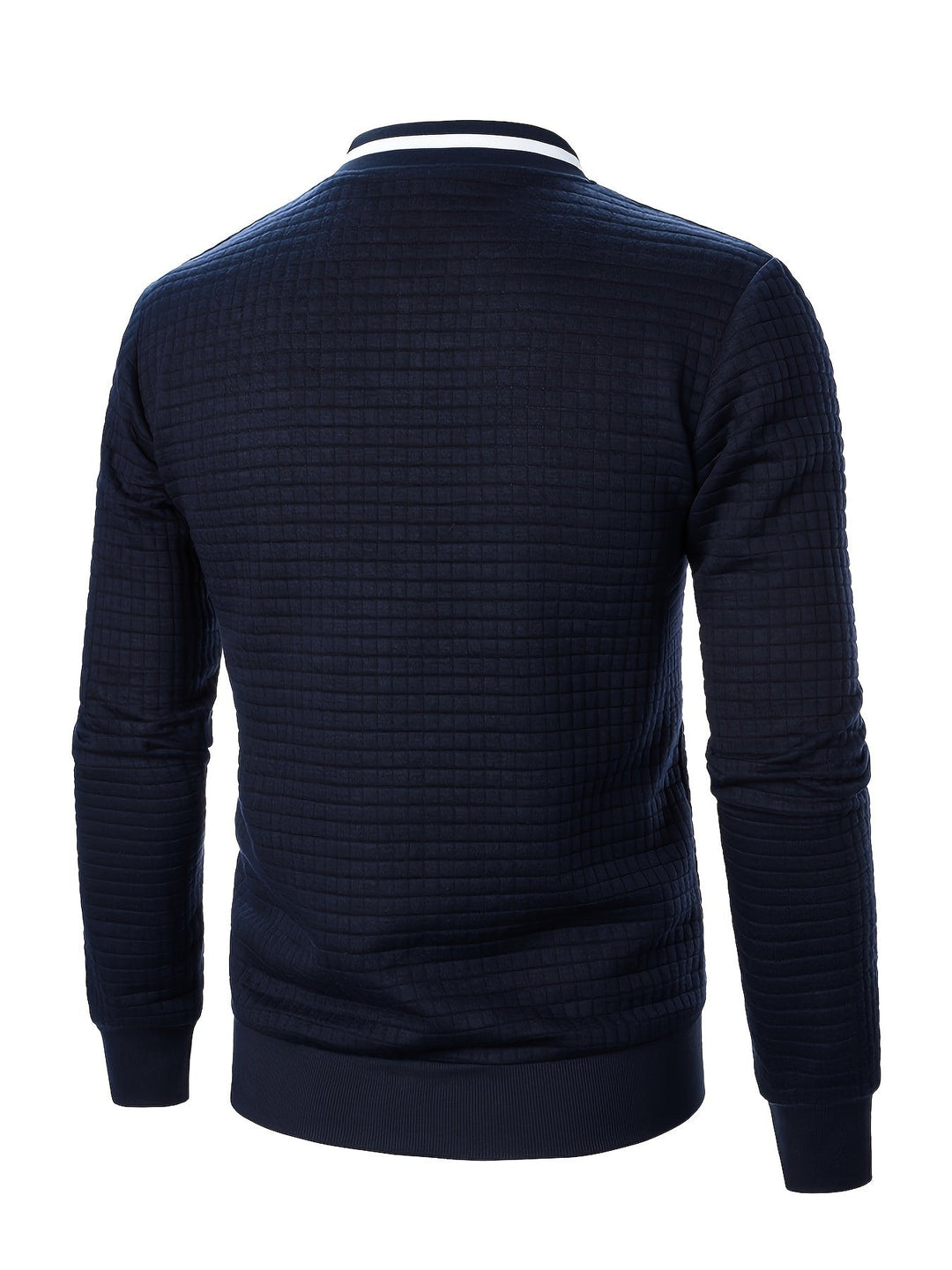 Fakturowany Zip-Up Bomber kurtka