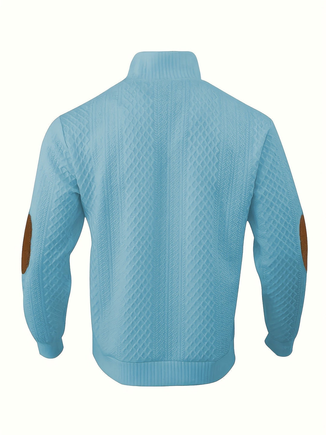 Wyróżniać się kołnierz guzik Henley sweter
