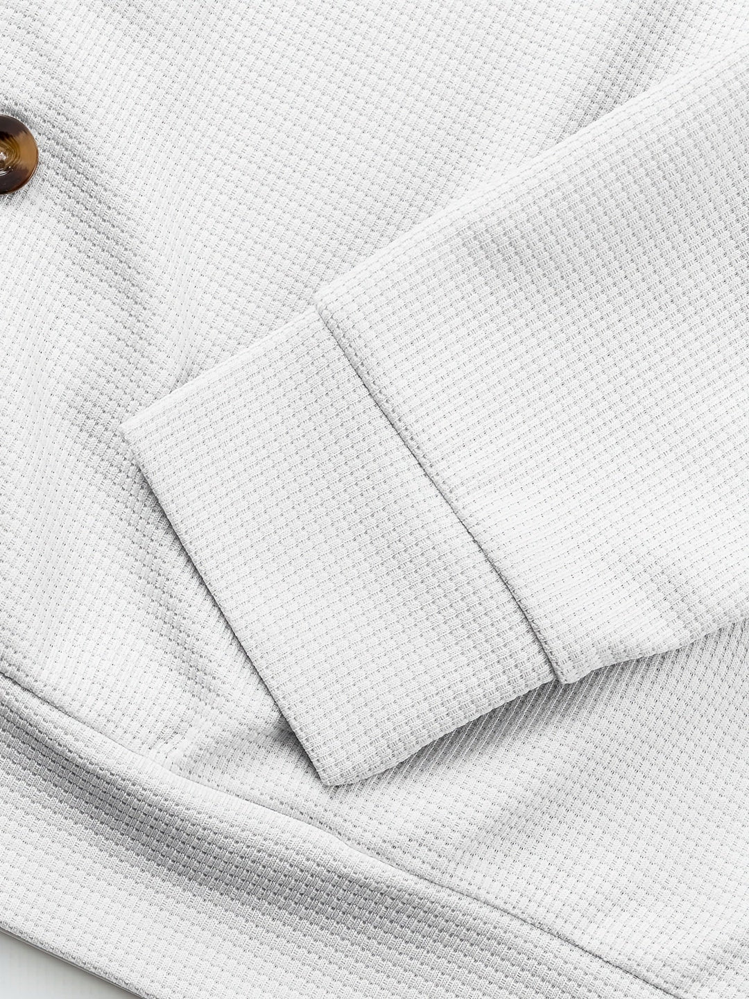 Fakturowany Button-Up kurtka
