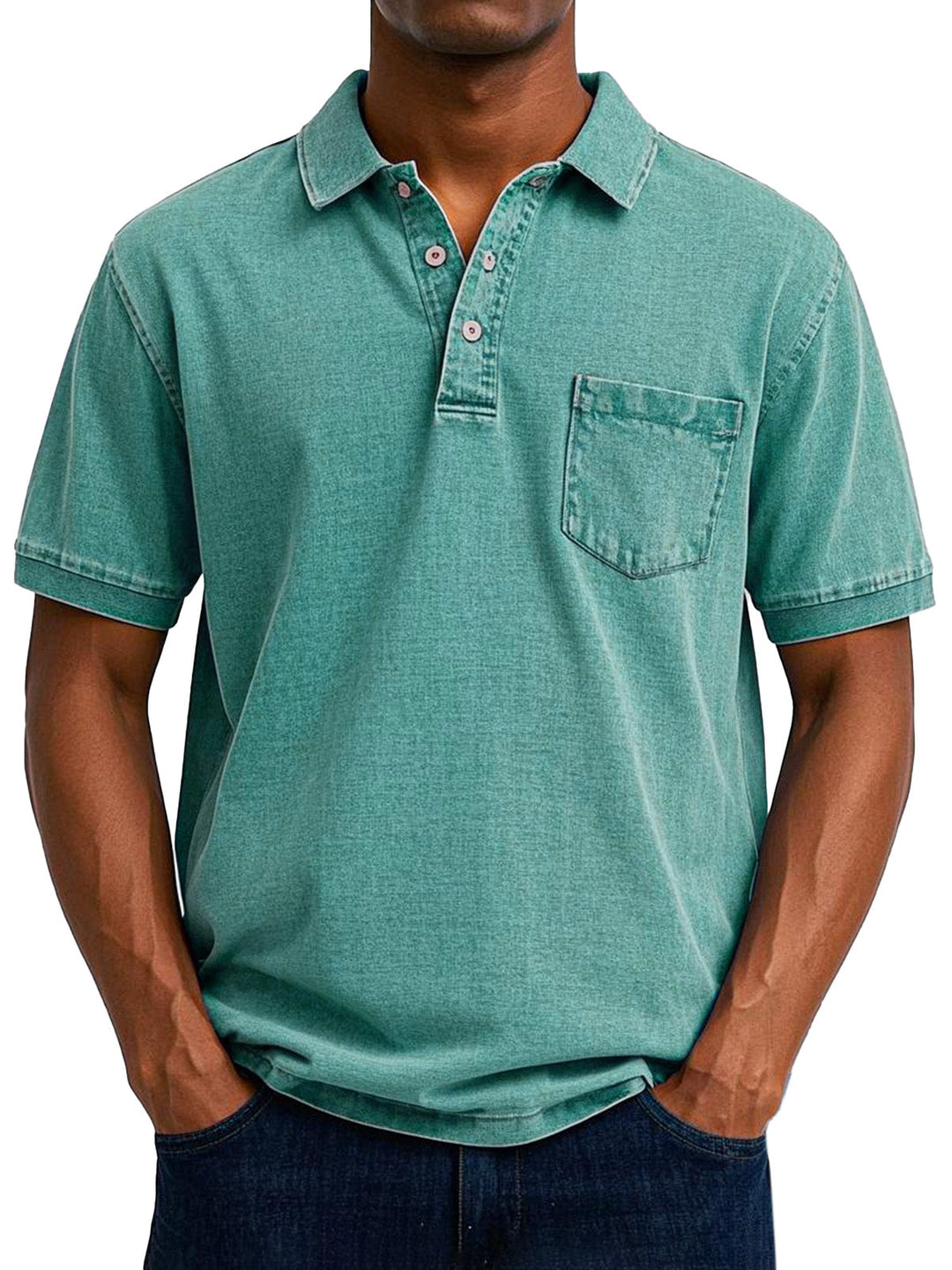 Vintage codzienny koszulka polo