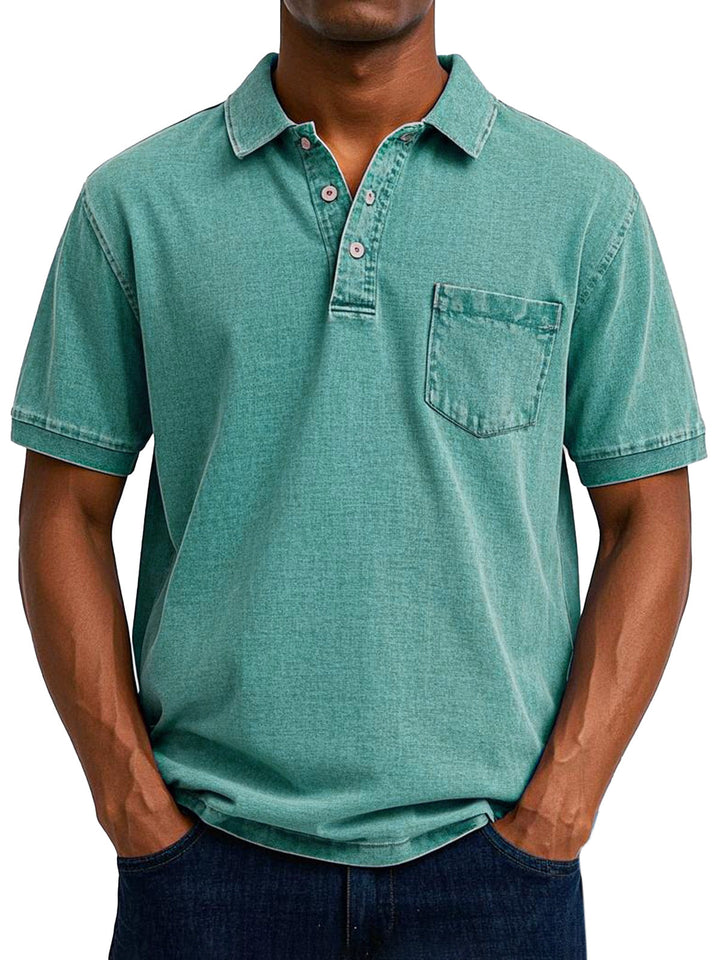 Vintage codzienny koszulka polo
