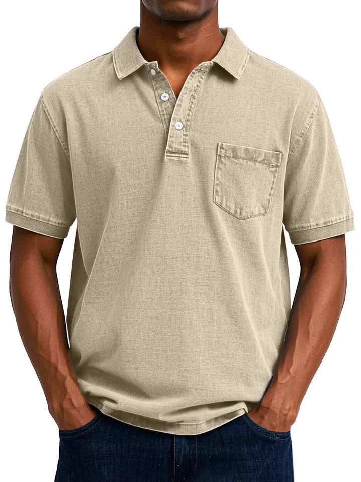 Vintage codzienny koszulka polo