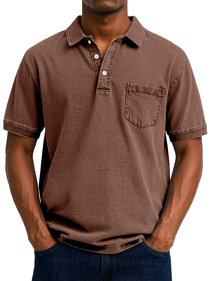 Vintage codzienny koszulka polo