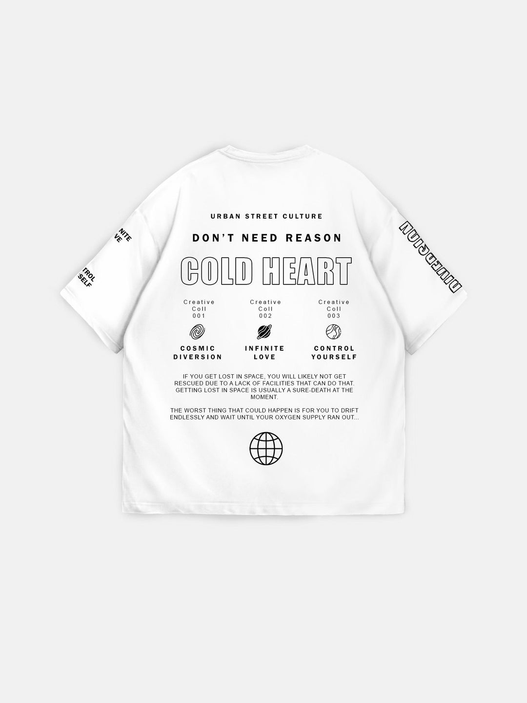 Oversize Cold Heart T-Shirt - Ecru