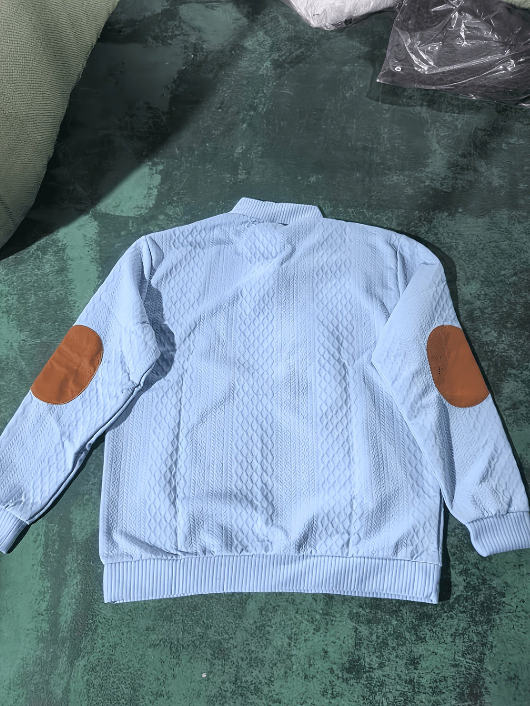 Wyróżniać się kołnierz guzik Henley sweter