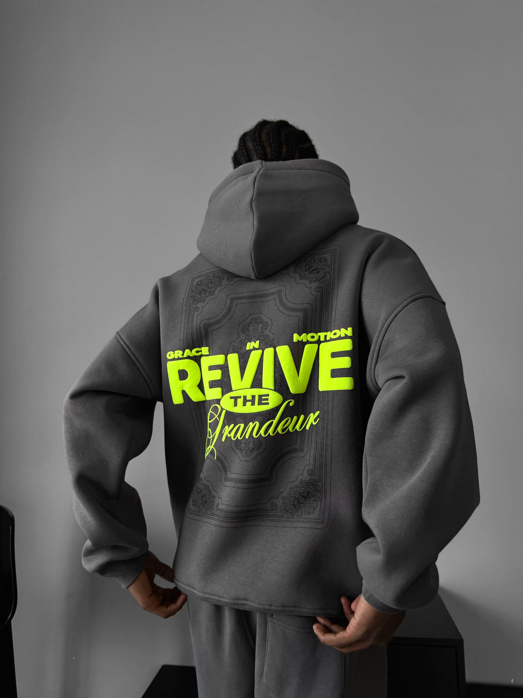 Oversize Revive Hoodie - Antracyt