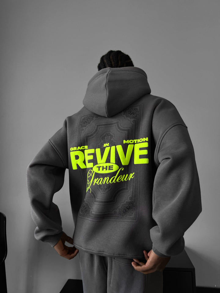 Oversize Revive Hoodie - Antracyt