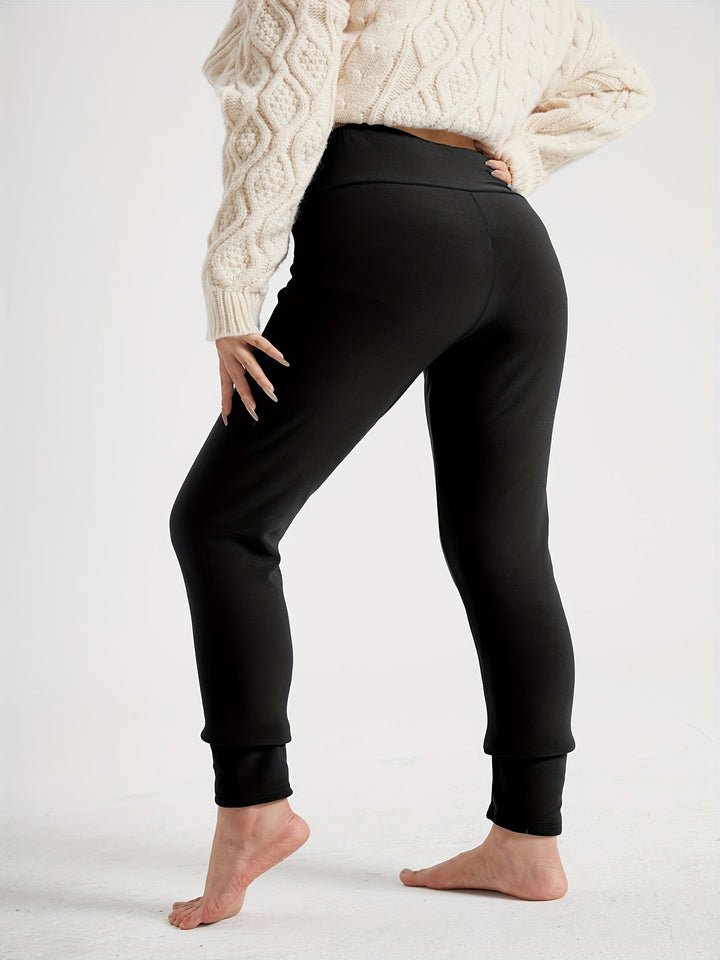 Wysoki-talia przytulny zimowy Leggings