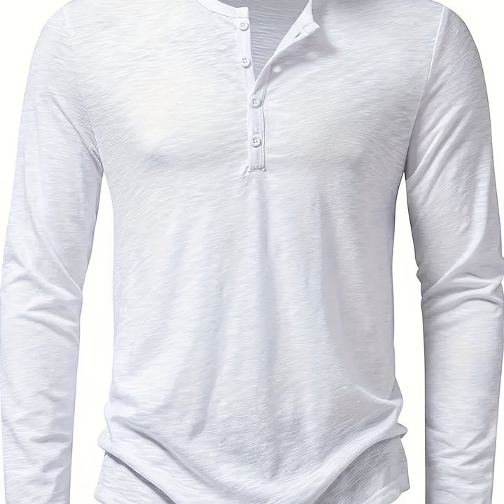 Klasyczny Button-Placket Henley