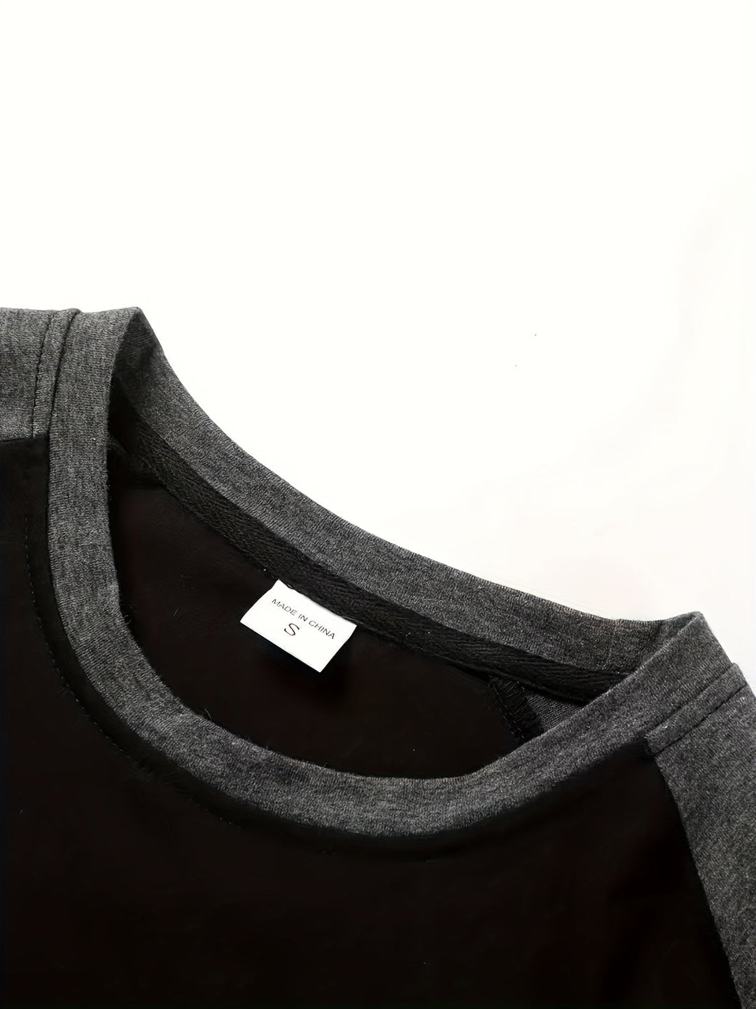 Two-Tone Raglan długi-rękaw top