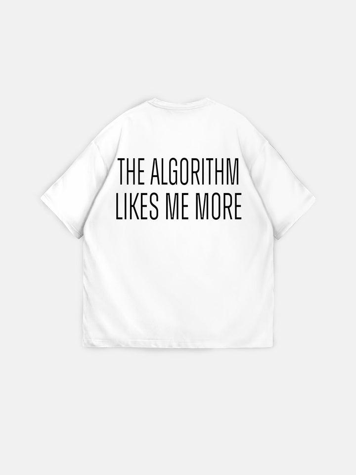 Oversize "Algorytm" T-shirt - Ecru